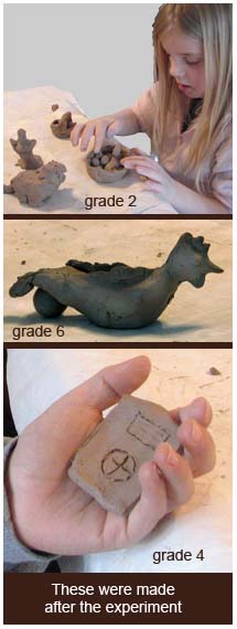 clay pieces