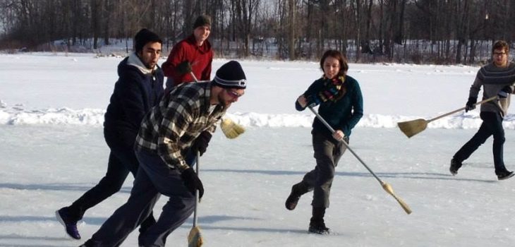 Merry Lea’s Broomball Featured by South Bend Tribune
