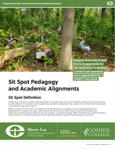 Sit Spot Pedagogy and Academic Alignments