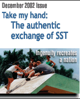 This issues' theme: Take my hand: The authentic exchange of SST