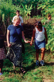 Student with a Cuban girl