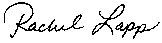 Rachel Lapp's Signature