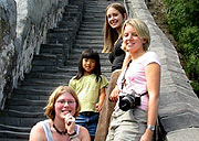 on the Great Wall