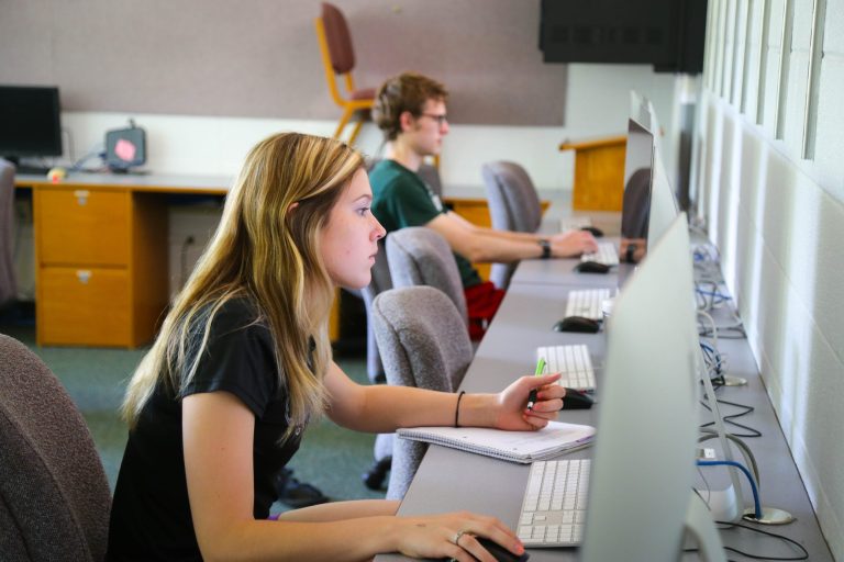 Students in class