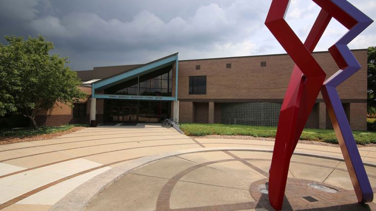 Recreation Fitness Center exterior Goshen College
