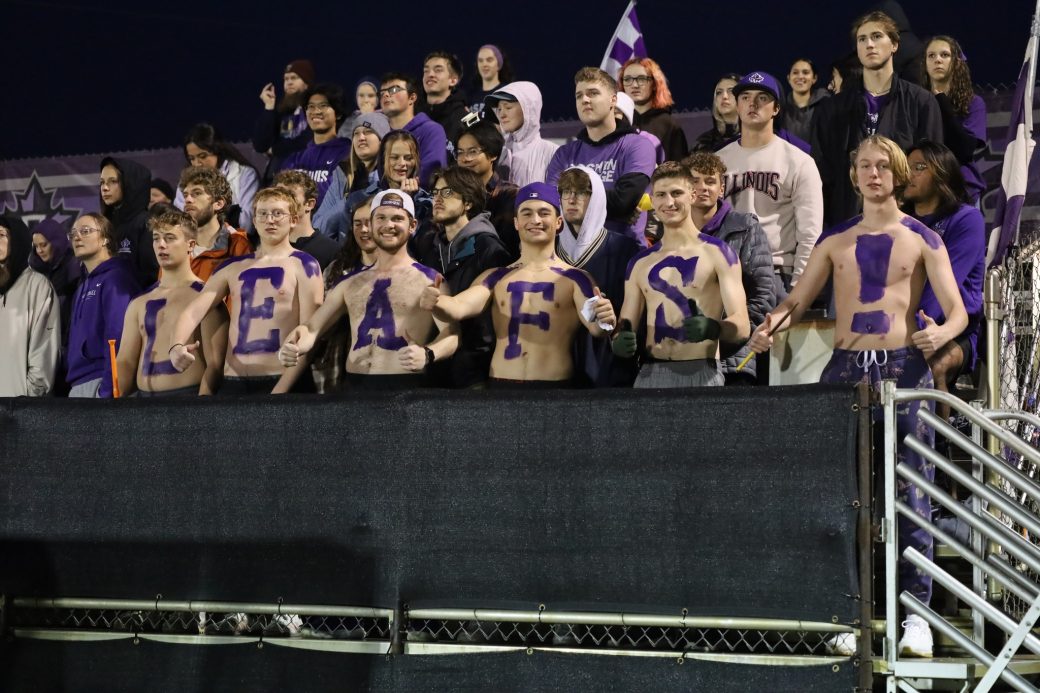 Leafs supporters at the Soccer Game