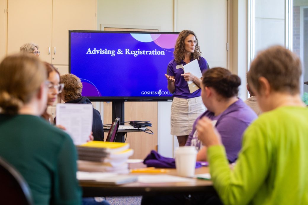 admission and registration presentation during orientation