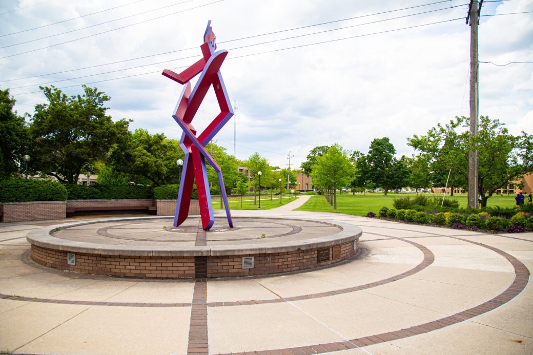 sculpture in front of the RFC