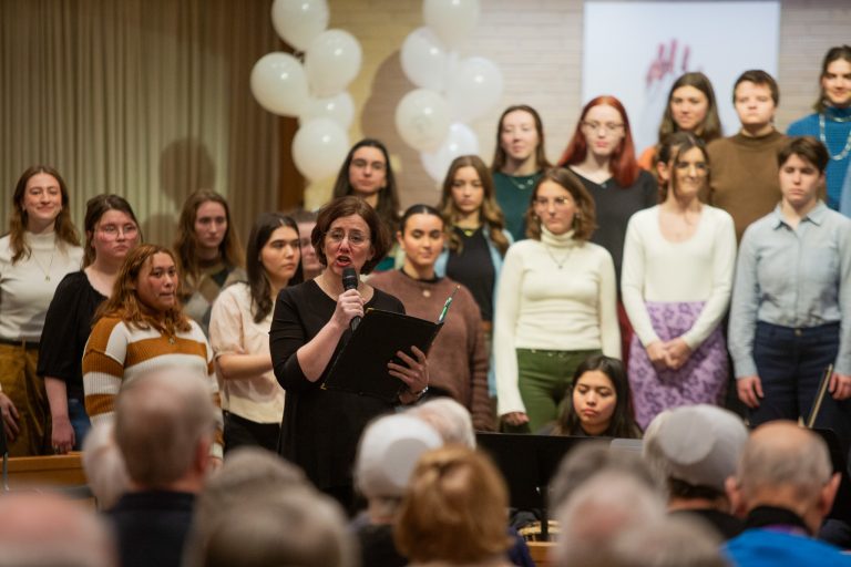 Public standing and paying attention at the Anabaptism ceremony