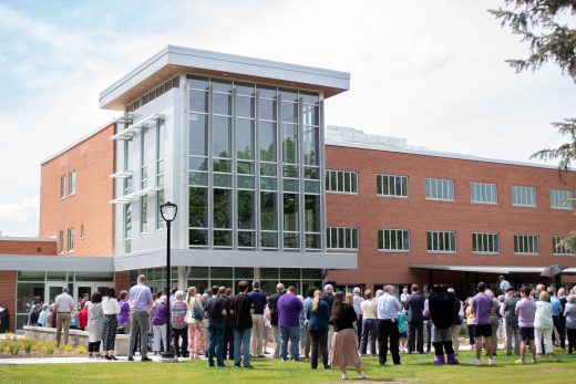 Crowd outside of the new Westlawn.