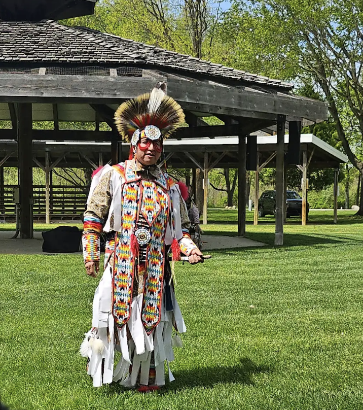 Grass dancer from the Pokagon Band.