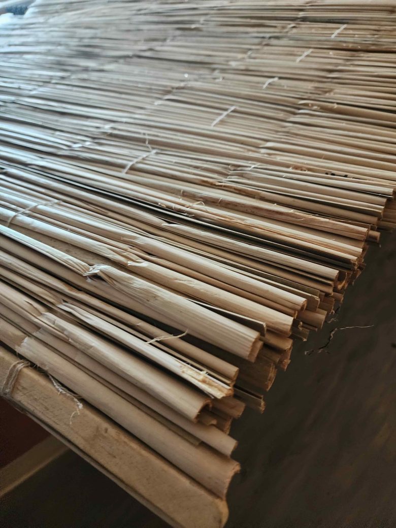Cattail matting.