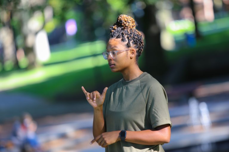 Sign Language Interpreter student