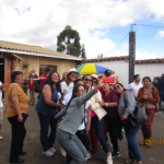 My host mother, (sunglasses and white coat), with her sisters and aunts documenting their visit.