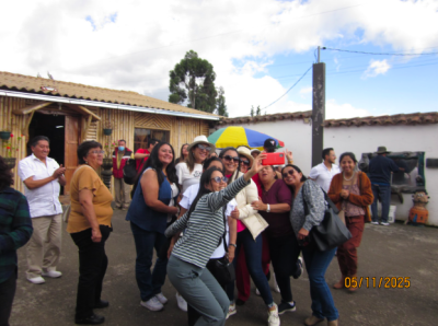 My host mother, (sunglasses and white coat), with her sisters and aunts documenting their visit.