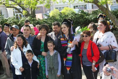 Family on commencement