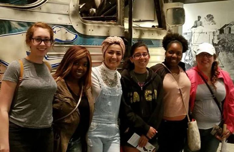 group of students studying abroad