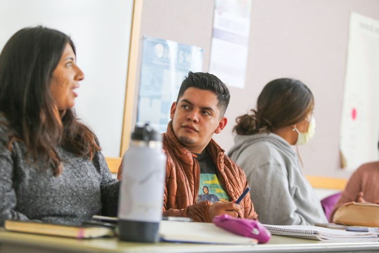 Students in class