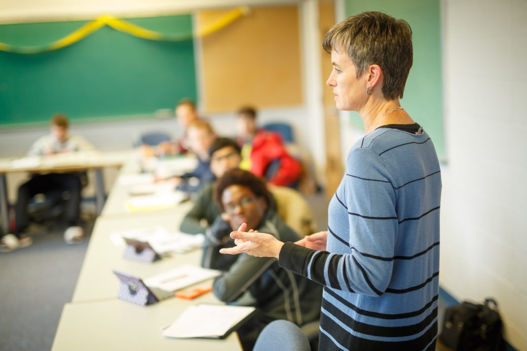 Students in class