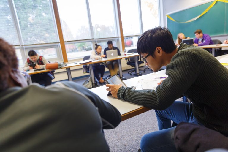 Students in class