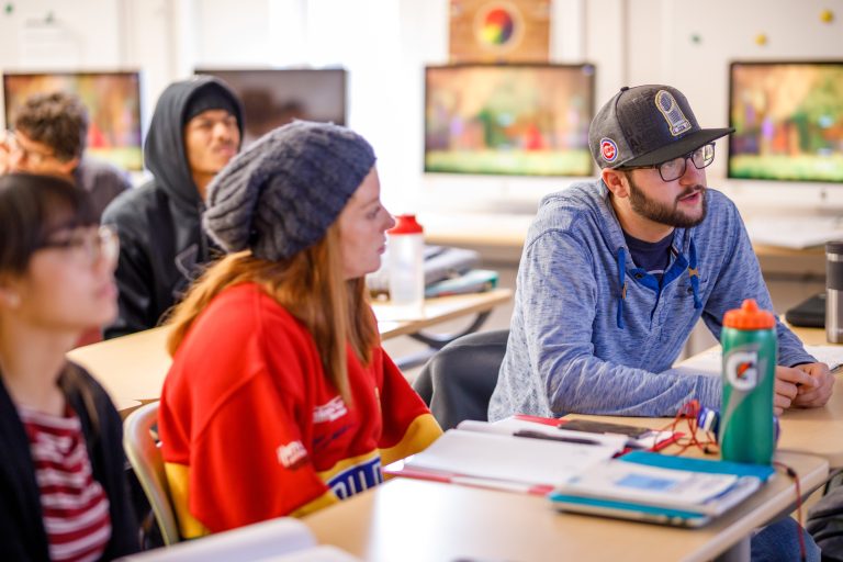 class with students