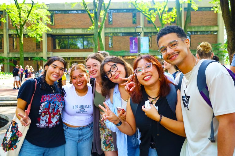 Students smiling