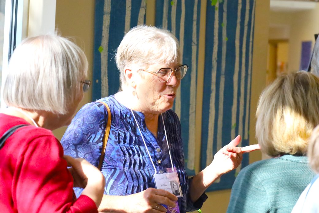 group of women chatting