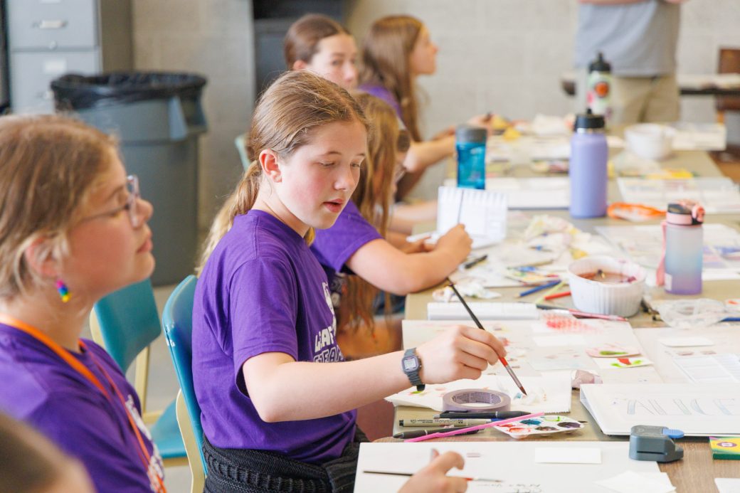 Summer camper painting art