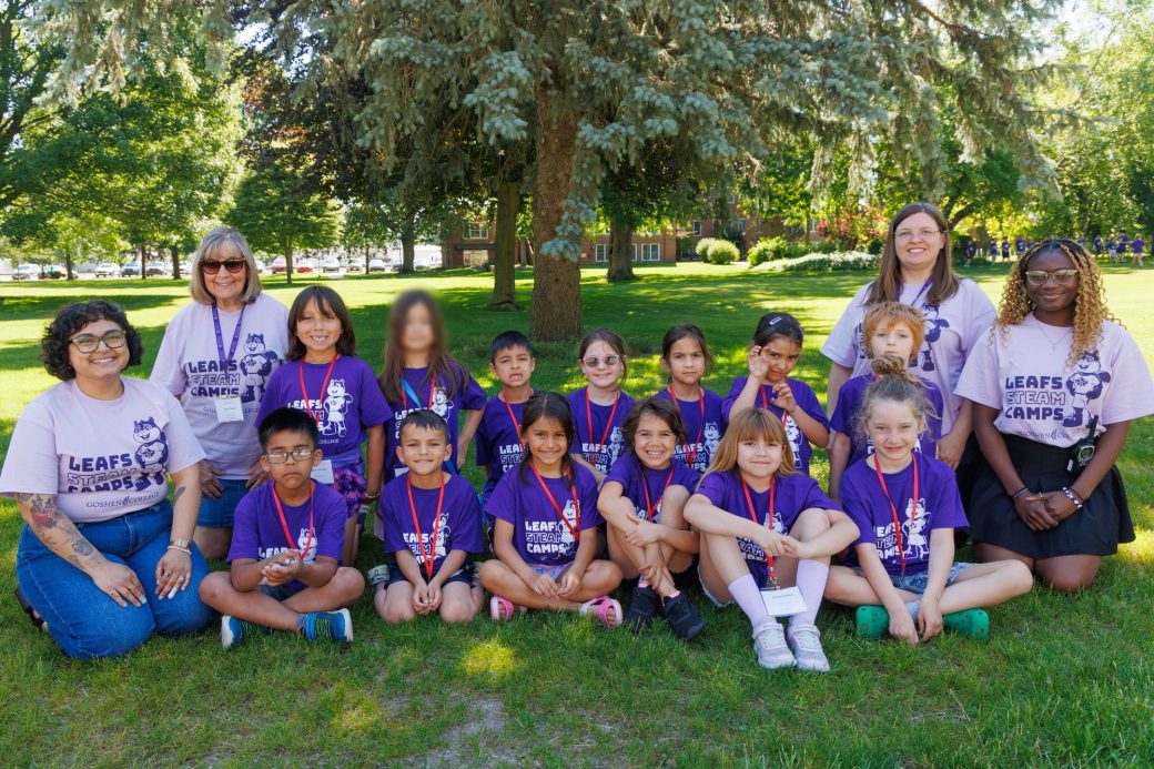 Group of summer camp students