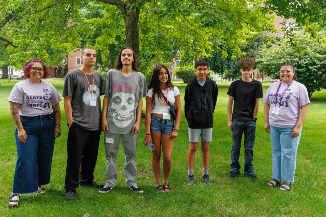 group of high school summer camppers