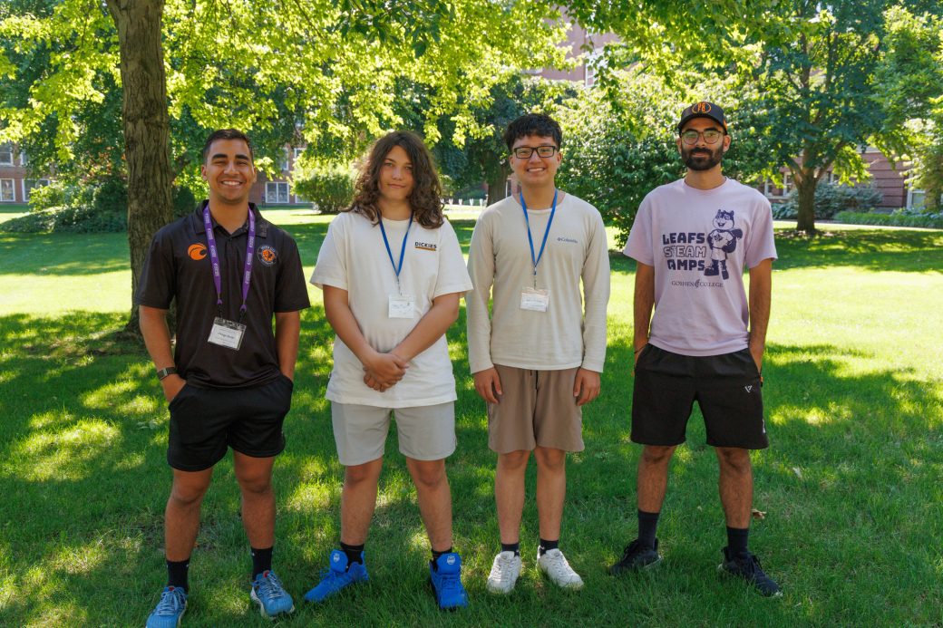 two person summer camp group smiling