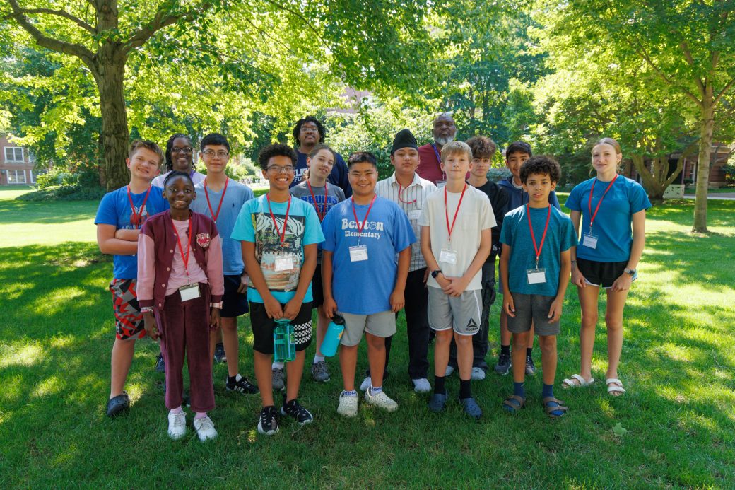 Summer campers smililng
