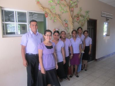 Staff at Carazo Christian Academy, a private elementary school near Dolores