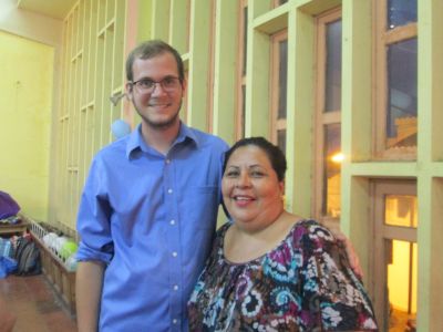 Wade, a.k.a, Mateo, with his host mom.