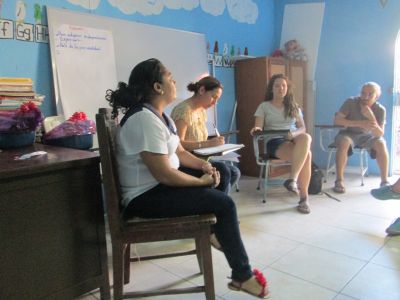 Social workers from speak to our group about their work with impoverished children and youth