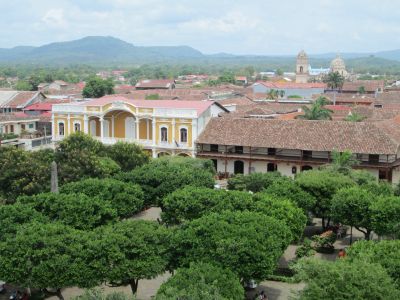 A picturesque view of Granada from the cathedral bell tower 