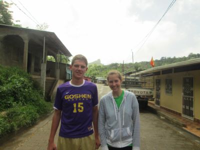 David & Emily in Santo Domingo, Nicaragua.