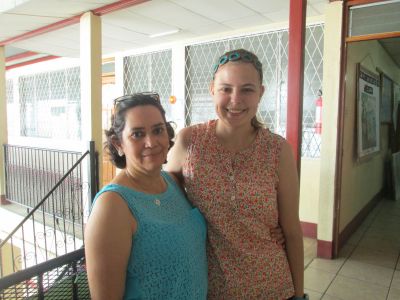 Emma with her host mom, Imara, who also serves as the director of Colegio Bautista.