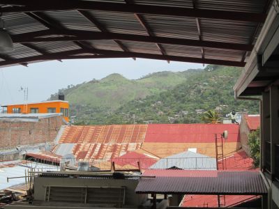 The moutains visible and close from the central area of Emma's school.