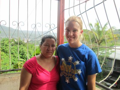 Sophie with her host mom, Karla, who also serves as the director of Escuela-La Amistad.