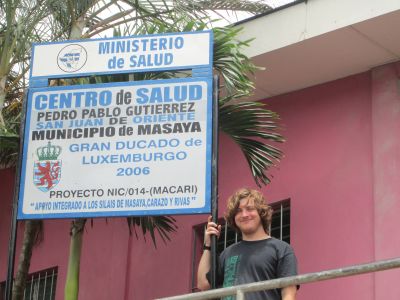 Aaron spends his mornings working at the local Centre de Salud.