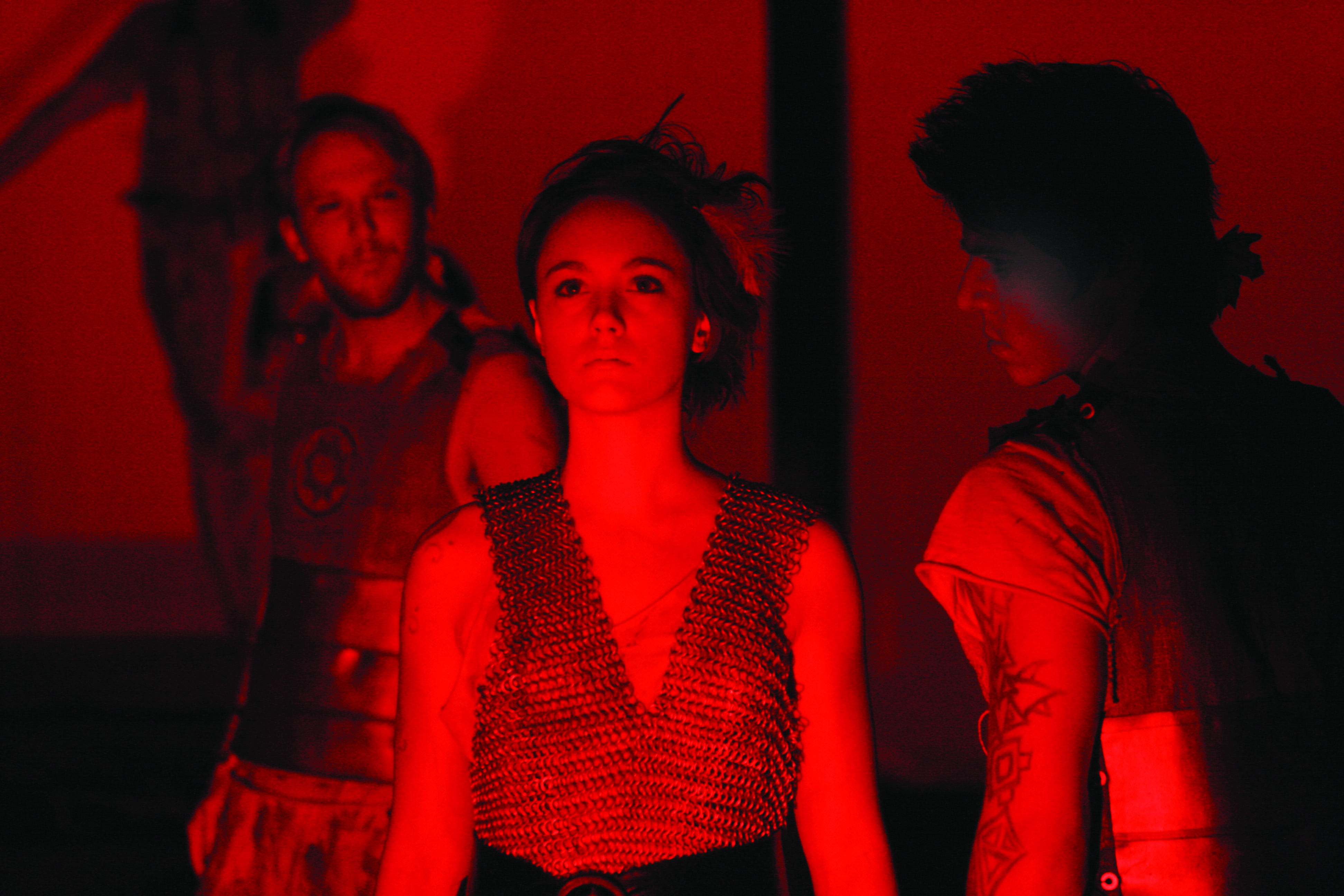 Guard (Tyler Yoder), Joan of Arc (Kelly Frey), Guard (Adriel Santiago)