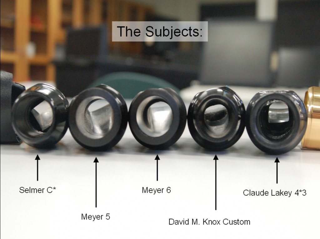 Meyer Alto Sax Mouthpiece Chart