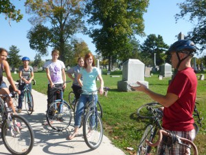 Way-finding involves biking the trails and surveying where one might go if a rider turns left or right at each intersection