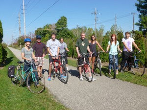 The first part of the project involves analyzing data collected by Bontrager and a group of volunteers on various segments of the trail system in August and September.  