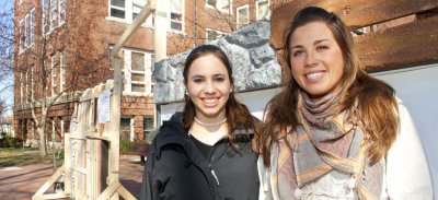 Liz Berg '12 and Marcelle Zoughbi '13