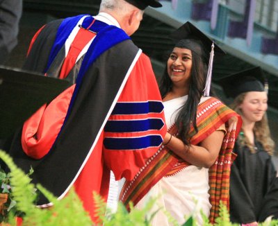 Student at graduation