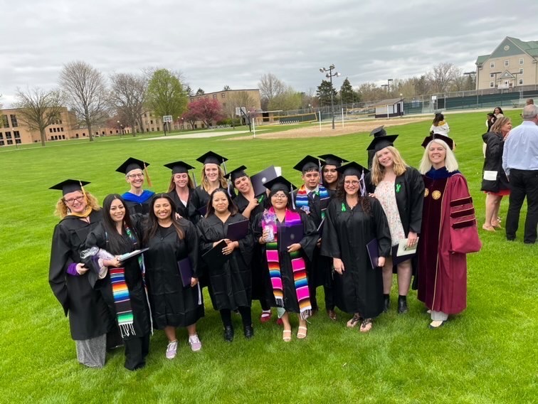 Graduation Day Social Work cohort and faculty