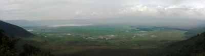 Panorama of the Ngorongoro crater