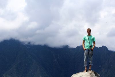 Alan at the summit of Wayna Picchu.